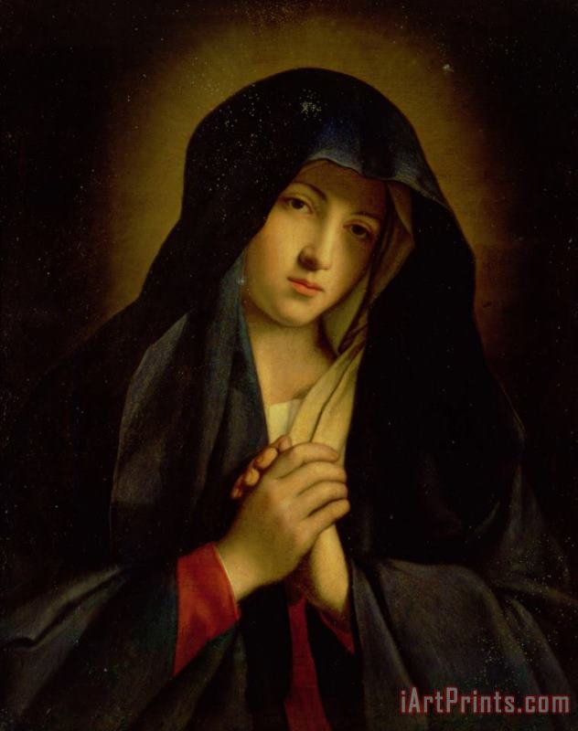 Il Sassoferrato The Madonna in Sorrow Art Print
