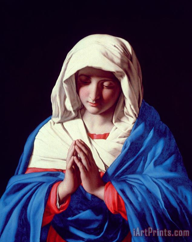 Il Sassoferrato The Virgin in Prayer Art Painting