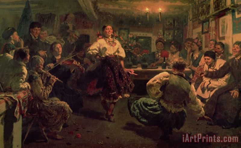 Ilya Efimovich Repin Country Festival Art Painting