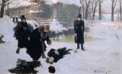 Ilya Efimovich Repin The Duel painting