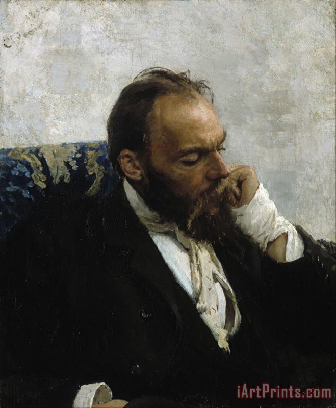 Ilya Repin Portrait of Professor Ivanov Art Print