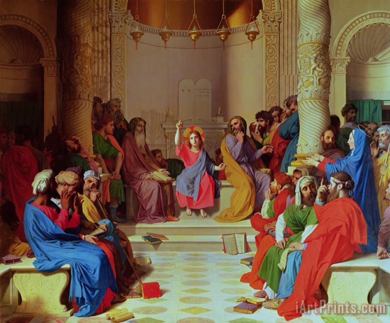 Jesus Among the Doctors painting - Ingres Jesus Among the Doctors Art Print