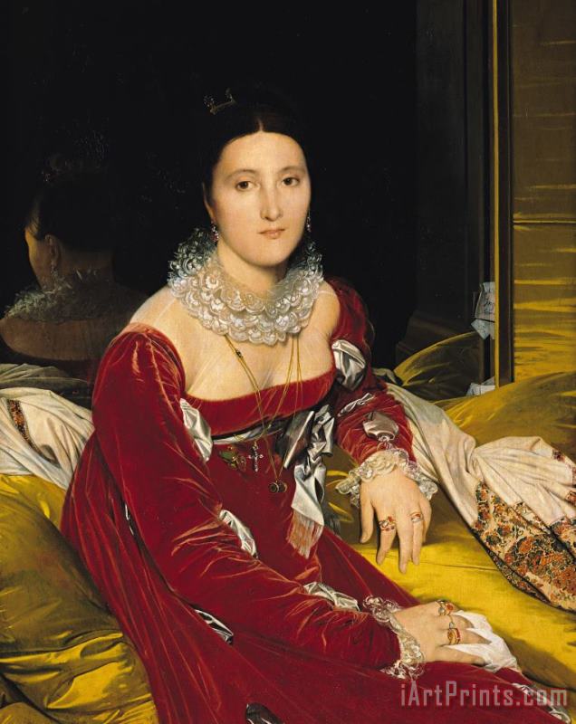 Madame de Senonnes painting - Ingres Madame de Senonnes Art Print