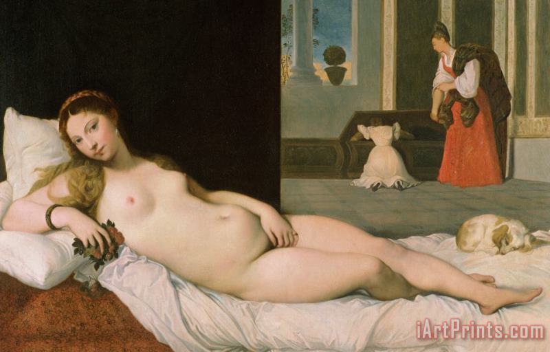Reclining Venus painting - Ingres Reclining Venus Art Print