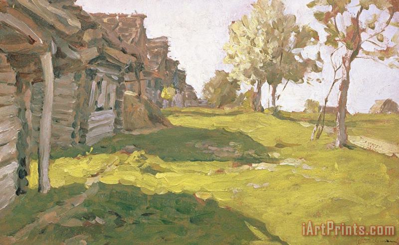Isaak Ilyich Levitan Sunlit Day A Small Village Art Painting