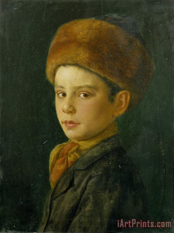 Isidor Kaufmann Portrait of a Boy Art Painting