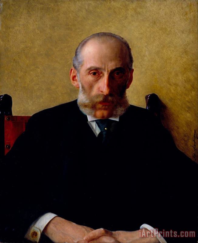 Isidor Kaufmann Portrait of Isidor Gewitsch Art Print