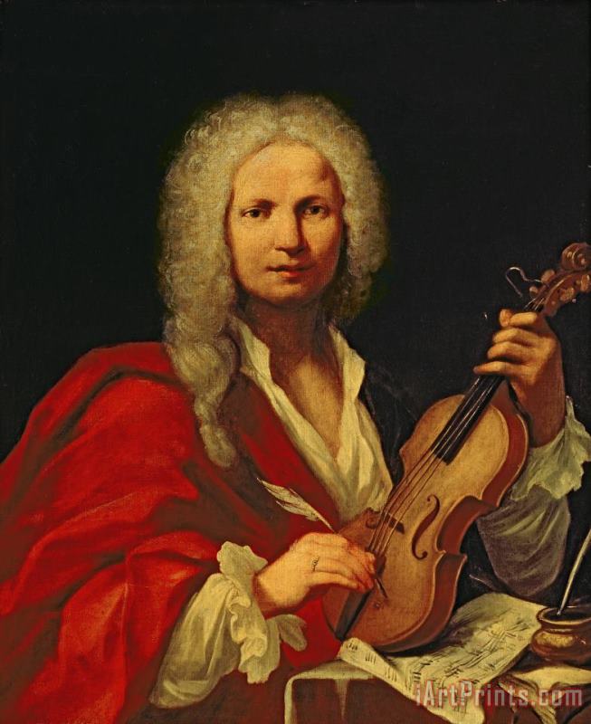 Portrait Of Antonio Vivaldi painting - Italian School Portrait Of Antonio Vivaldi Art Print