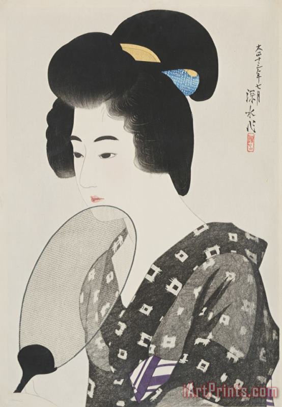 Hairstyle of Married Woman (marumage) painting - Ito Shinsui Hairstyle of Married Woman (marumage) Art Print