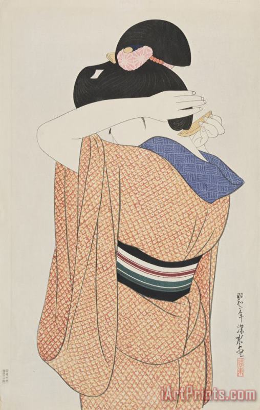 Ito Shinsui Long Undergarment (nagajuban) Art Print