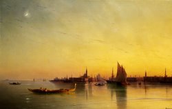 Ivan Ayvazovsky Venice From The Lagoon at Sunset
