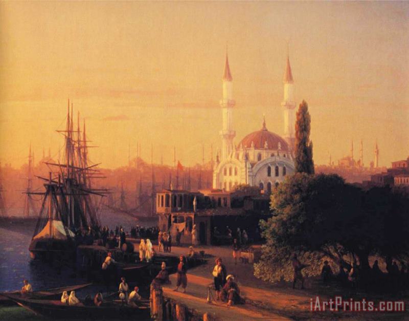 Ivan Constantinovich Aivazovsky Constantinople Detail Art Print