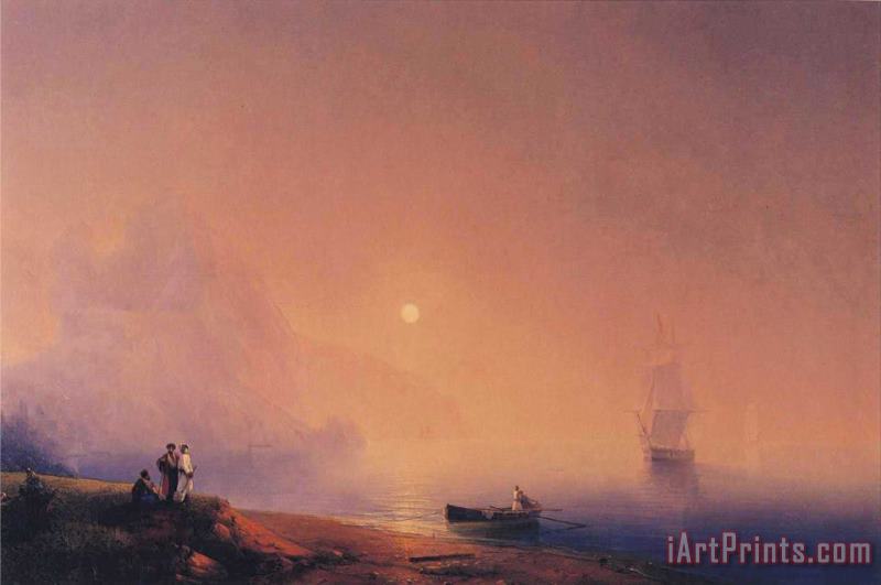 Ivan Constantinovich Aivazovsky Crimean Tartars on The Sea Shore Art Painting