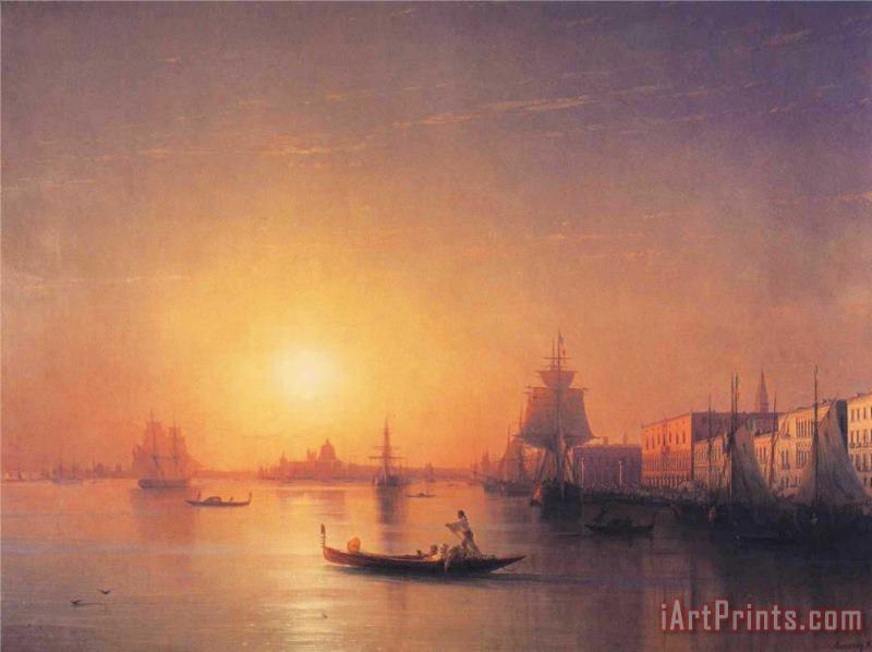 Venice painting - Ivan Constantinovich Aivazovsky Venice Art Print