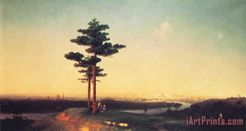 View of Moscow From The Sparrow Hills painting - Ivan Constantinovich Aivazovsky View of Moscow From The Sparrow Hills Art Print