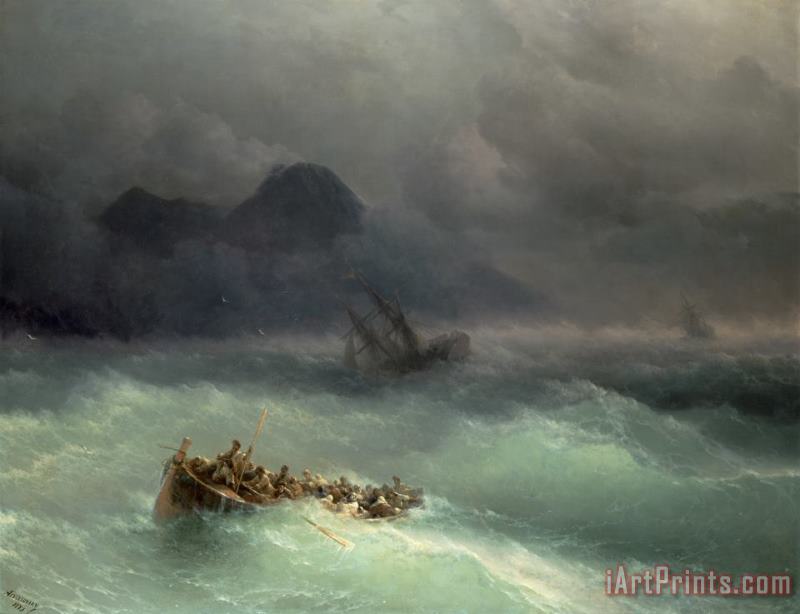 The Shipwreck painting - Ivan Konstantinovich Aivazovsky The Shipwreck Art Print