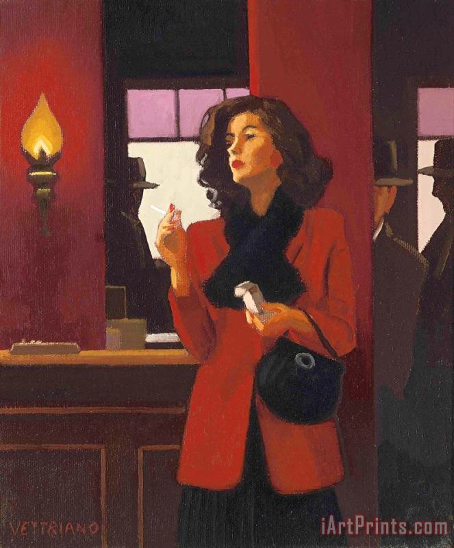 A Woman Must Have Everything, 1996 painting - Jack Vettriano A Woman Must Have Everything, 1996 Art Print