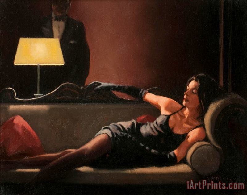 Along Came a Spider II, 2004 painting - Jack Vettriano Along Came a Spider II, 2004 Art Print