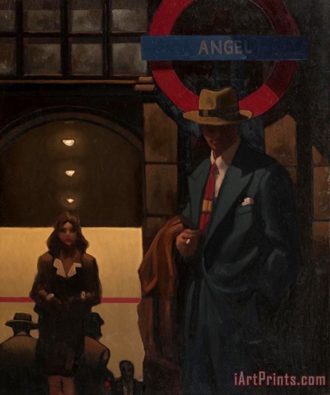 Angel, 2004 painting - Jack Vettriano Angel, 2004 Art Print