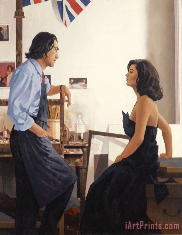 Jack Vettriano Artist And Model Art Painting