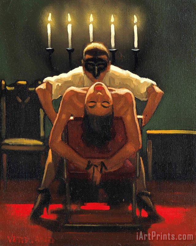 Descent Into Hell, 1994 painting - Jack Vettriano Descent Into Hell, 1994 Art Print