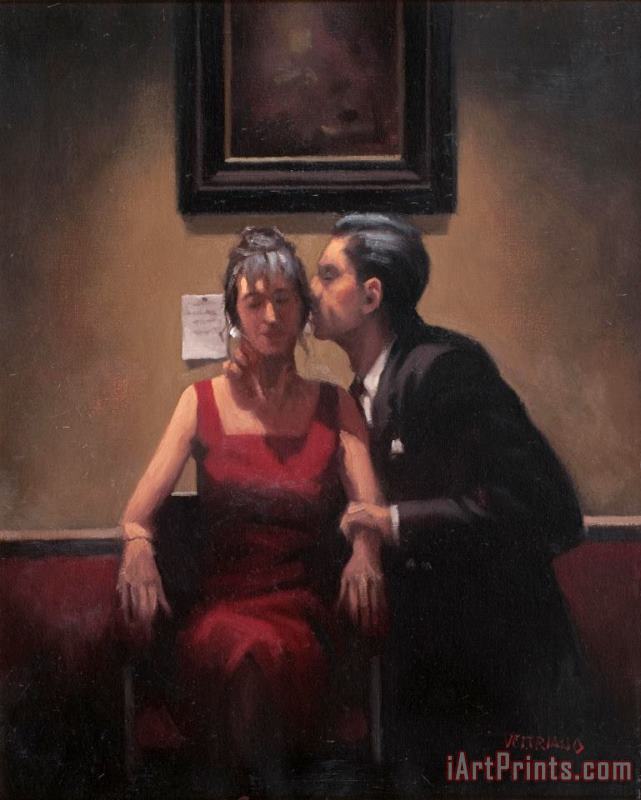Jack Vettriano Intimate Whispers Art Print