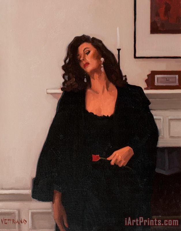 Only a Rose painting - Jack Vettriano Only a Rose Art Print