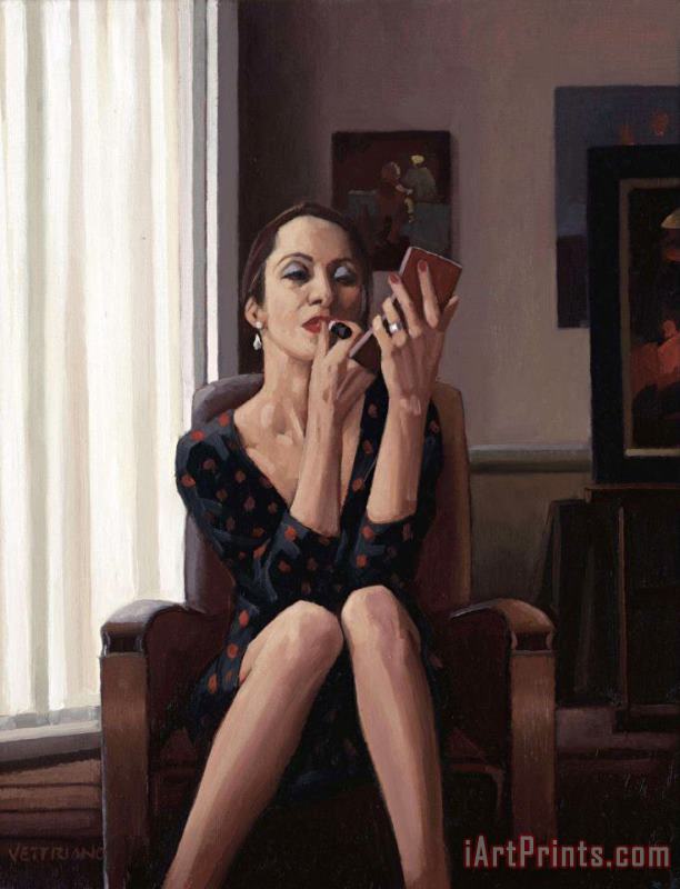 Jack Vettriano Only The Deepest Red Art Print