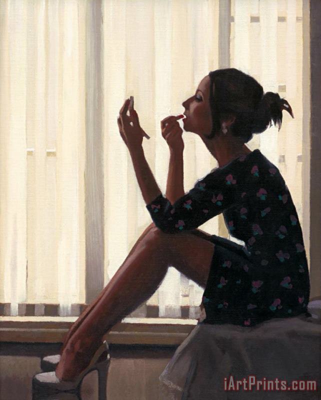 Only The Deepest Red Ii painting - Jack Vettriano Only The Deepest Red Ii Art Print
