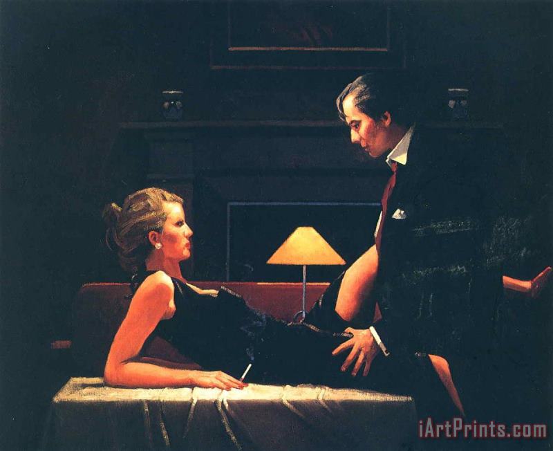 Passion Overflow painting - Jack Vettriano Passion Overflow Art Print