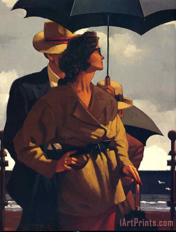 Right Time Right Place painting - Jack Vettriano Right Time Right Place Art Print