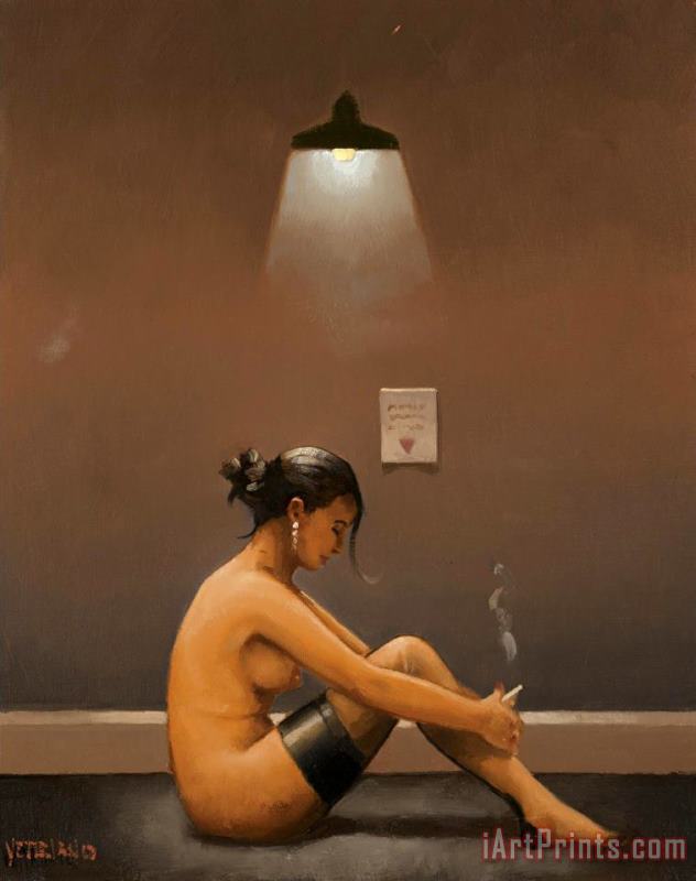 Jack Vettriano Seated Nude (study) Art Painting