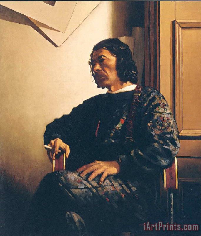 Jack Vettriano Self Portrait Art Painting
