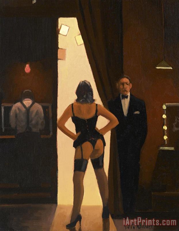 Study for Lady Stripper painting - Jack Vettriano Study for Lady Stripper Art Print