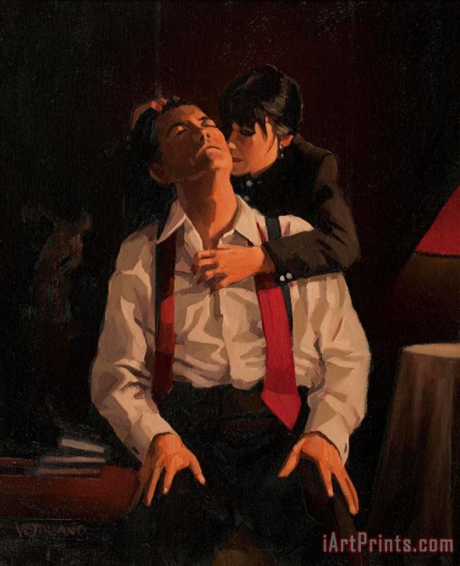 Study for Sweet Little Lies, 1999 painting - Jack Vettriano Study for Sweet Little Lies, 1999 Art Print