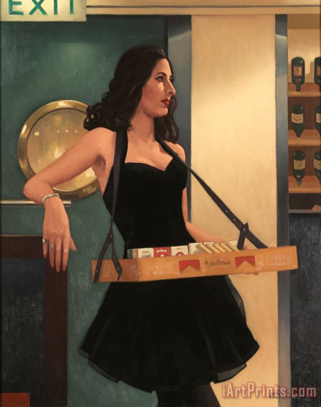 Jack Vettriano The Cigar Girl, 1997 Art Painting