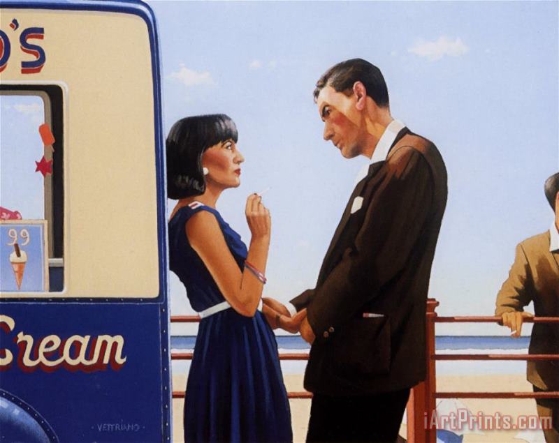 The Lying Game painting - Jack Vettriano The Lying Game Art Print