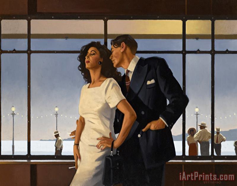 The Man in Navy Blue Suit painting - Jack Vettriano The Man in Navy Blue Suit Art Print