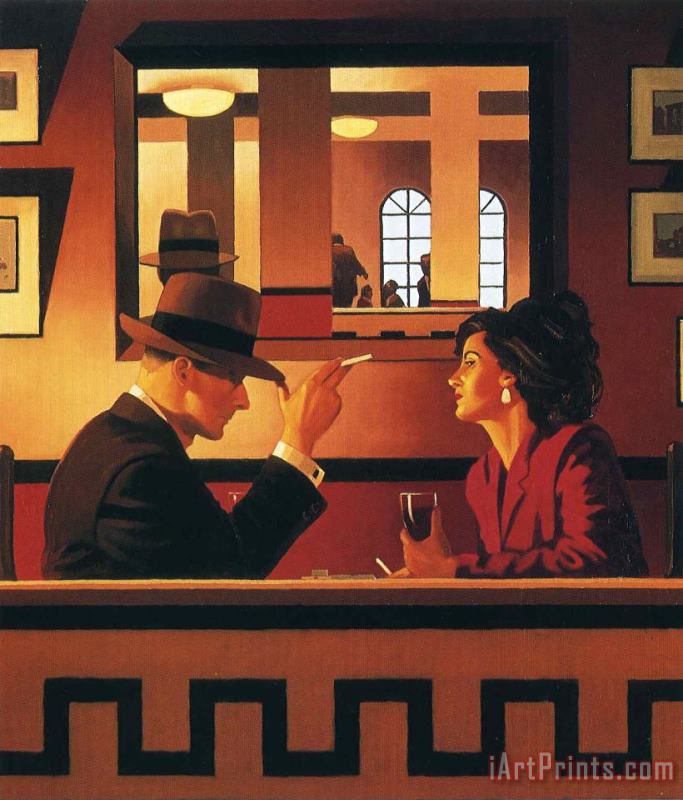 Jack Vettriano The Man in The Mirror Art Painting