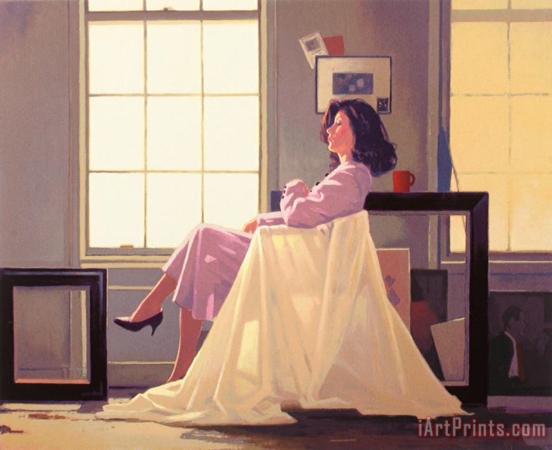 Winter Light And Lavender painting - Jack Vettriano Winter Light And Lavender Art Print