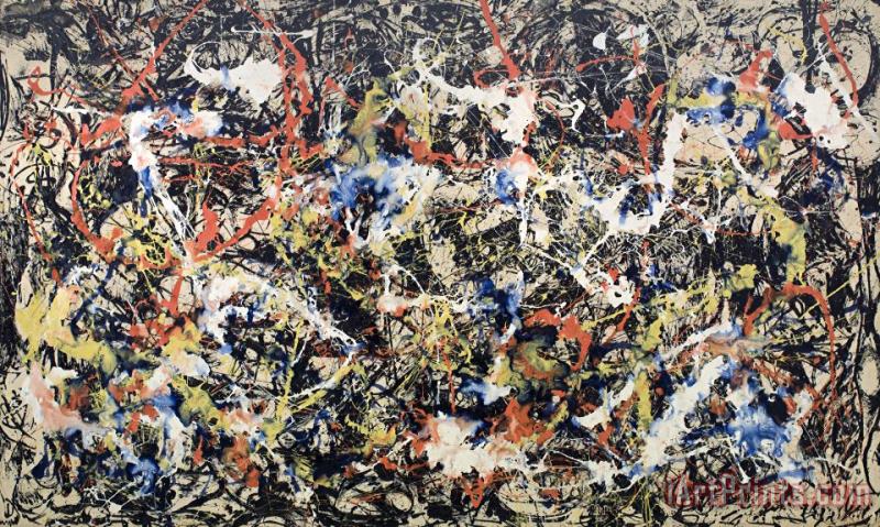 Jackson Pollock Convergence Art Painting