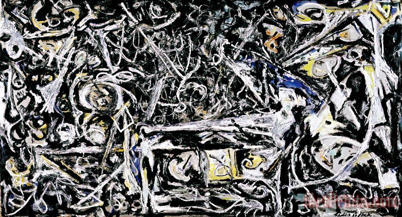 Night Mist painting - Jackson Pollock Night Mist Art Print