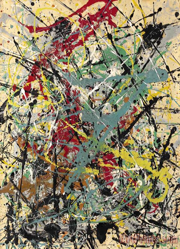 Number 16, 1949 painting - Jackson Pollock Number 16, 1949 Art Print