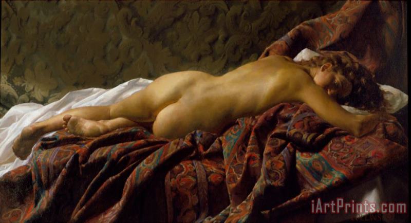 Jacob Collins Reclining Nude Art Painting