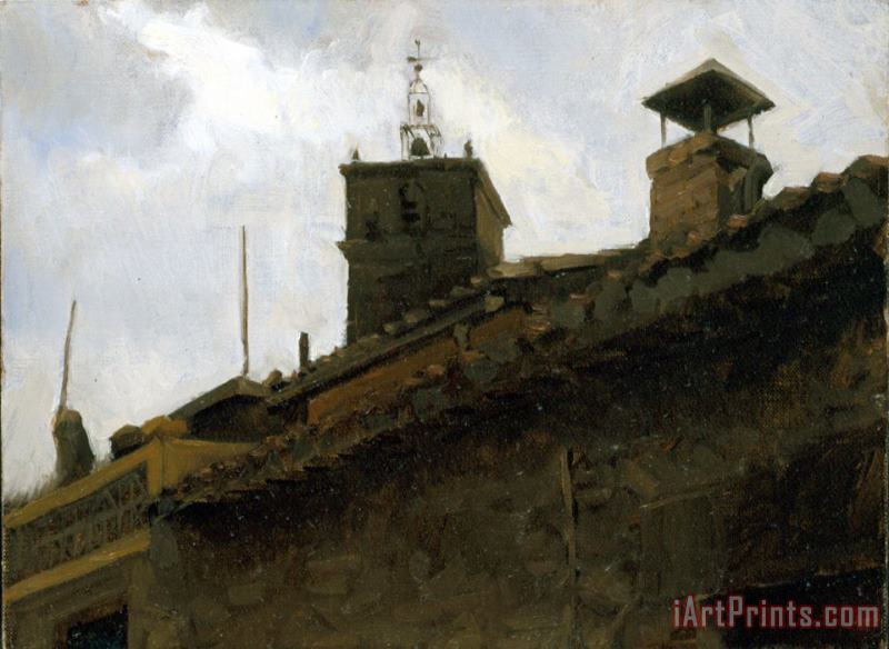 Jacob Collins Stormy Belltower Art Painting