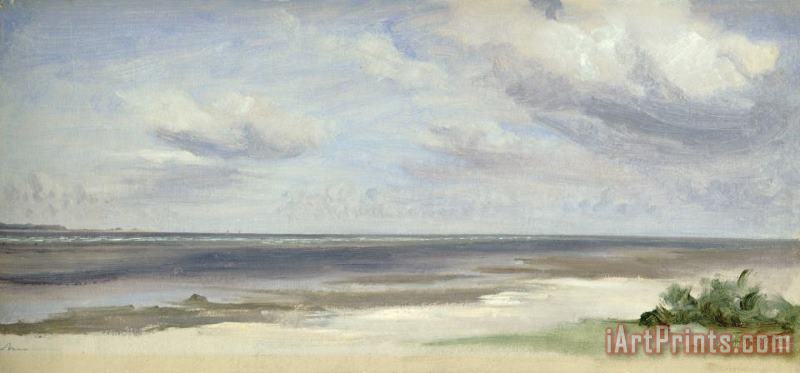 A Beach on the Baltic Sea at Laboe painting - Jacob Gensler A Beach on the Baltic Sea at Laboe Art Print