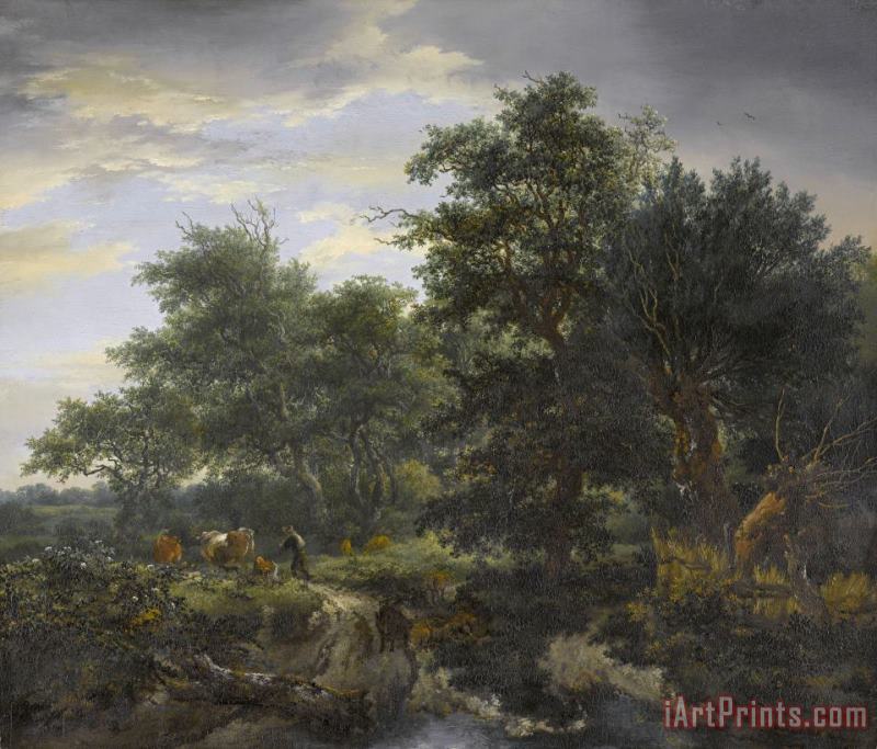 Jacob Isaacksz. Van Ruisdael Forest Scene Art Painting