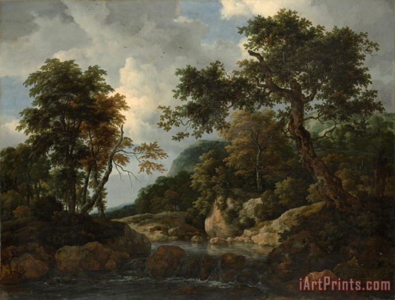 Jacob Isaacksz. van Ruisdael The Forest Stream Art Painting