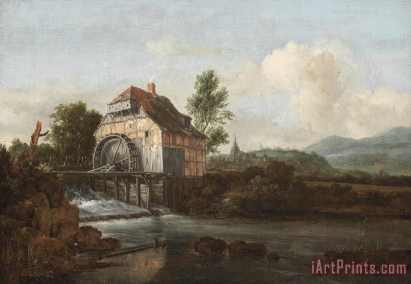 Jacob Isaaksz Ruisdael Landscape with a Watermill Art Print