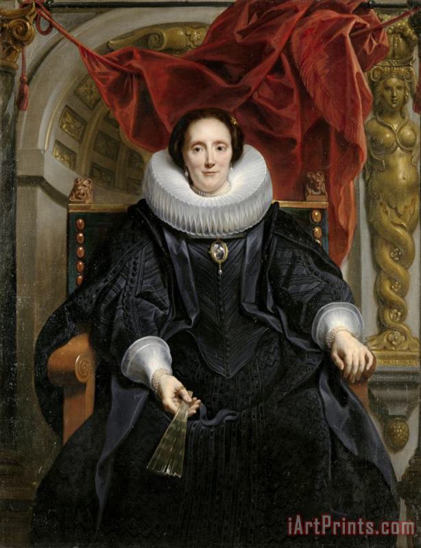 Jacob Jordaens Portrait of Catharina Behaghel Art Painting